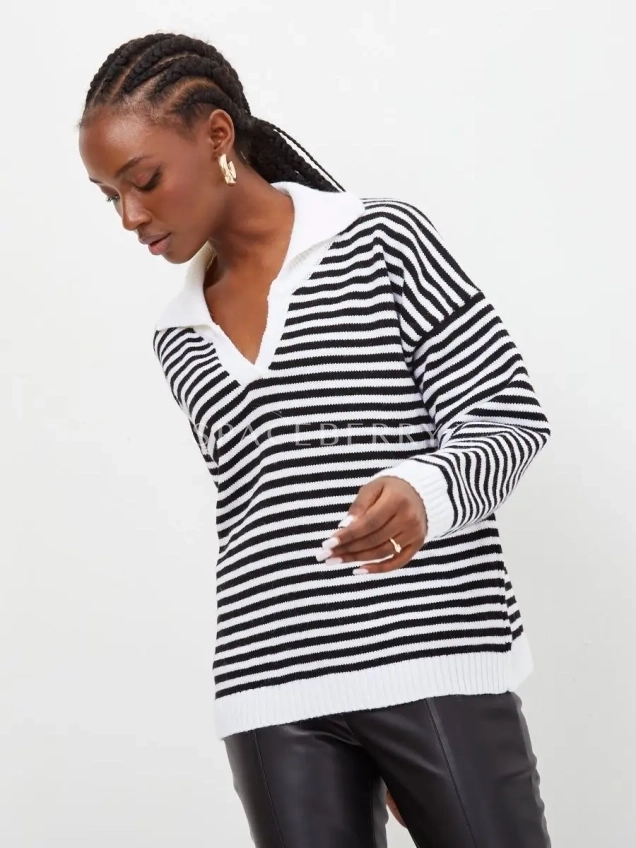 Женский вязаный свитер оверсайз, джемпер